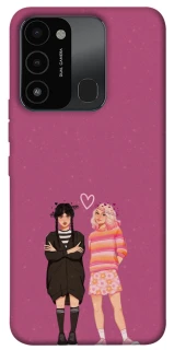 Чохол на TECNO Spark 8C Raven & Rainbow Wednesday фото 1 з 1