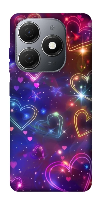 Чохол на TECNO Spark 20 Drawn hearts фото 1 з 1