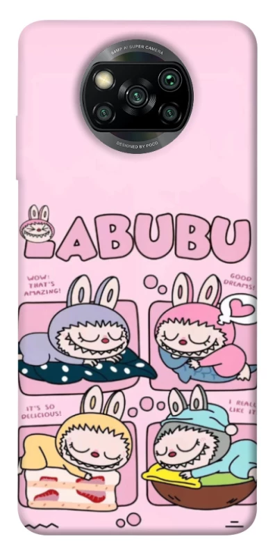 Чохол на Xiaomi Poco X3 NFC / Poco X3 Pro Labubu Dreams Collage фото 1 з 1