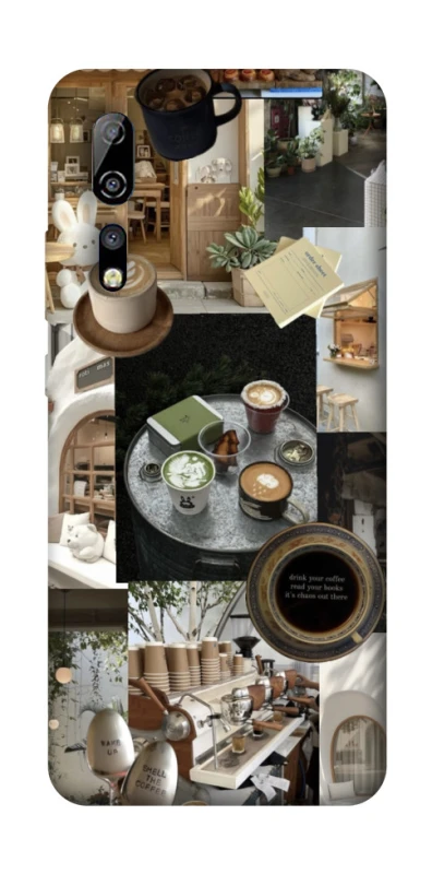 Чохол на ZTE Axon 10 Pro Coffee collage ver.4 фото 1 з 1