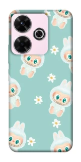 Чохол на Xiaomi Poco M6 4G Labubu Green фото 1 з 1