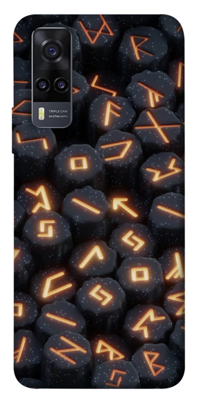 Чехол на Vivo Y31 Огненые руны фото 1 из 1