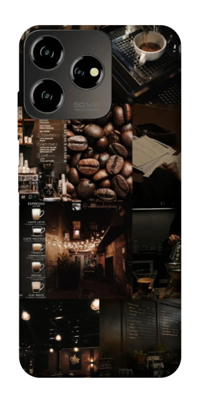 Чохол на ZTE Blade V50 Design 4G Coffee collage ver.1 фото 1 з 1