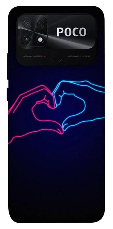 Чехол на Xiaomi Poco C40 Neon love фото 1 из 1