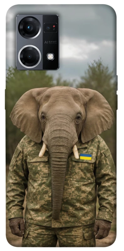 Чохол на Oppo Reno 7 4G Слон захисник фото 1 з 1