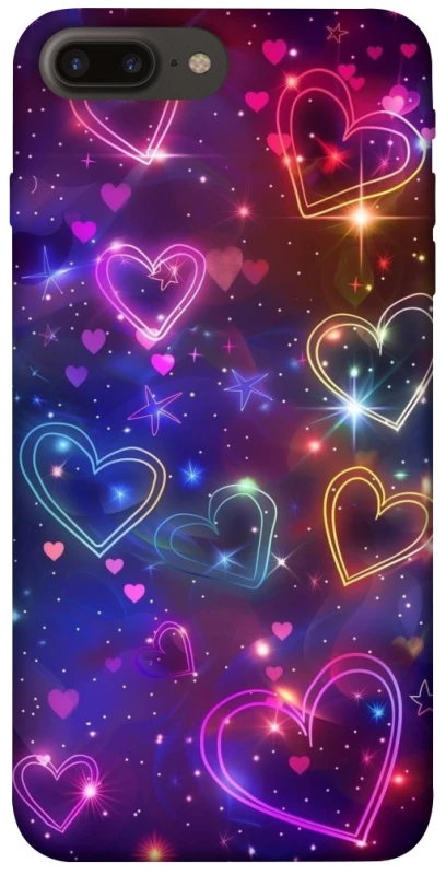 Чехол на Apple iPhone 7 plus / 8 plus Drawn hearts фото 1 из 1