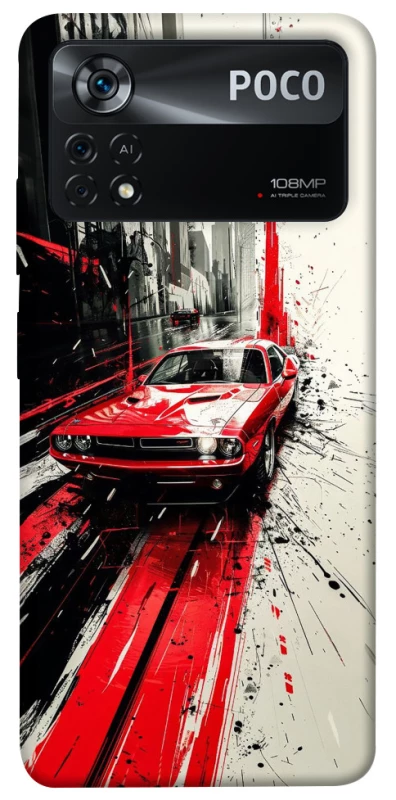 Чехол на Xiaomi Poco X4 Pro 5G Painted Mustang фото 1 из 1