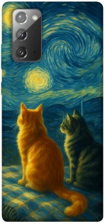Чохол на Samsung Galaxy Note 20 Cats under the stars фото 1 Чохол на Samsung Galaxy Note 20 Cats under the stars фото 1 з 1