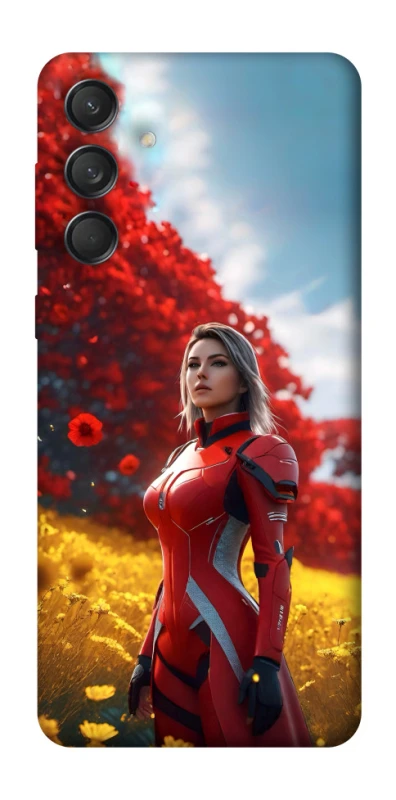 Чохол на Samsung Galaxy M55 Cyber space girl ver.5 фото 1 з 1