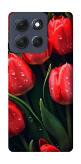 Чохол на Motorola Moto G86 Power Червоні тюльпани фото 1 з 1