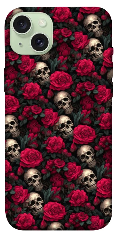 Чохол на Apple iPhone 15 Plus (6.7") Черепа та рози фото 1 з 1