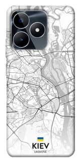 Чохол на Realme C53 Kiev white map фото 1 з 1