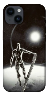 Чехол на Apple iPhone 14 (6.1") Серебряный сёрфер фото 1 из 1