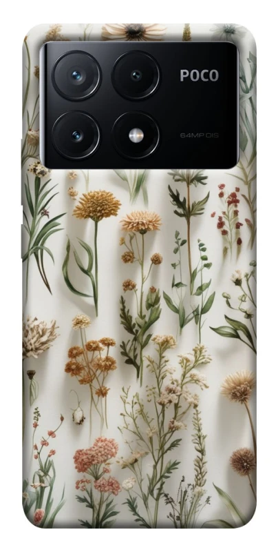 Чохол на Xiaomi Poco X6 Floral design ver.2 фото 1 з 1