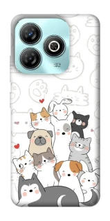 Чехол на ZTE Blade A75 4G Funny Pets фото 1 из 1