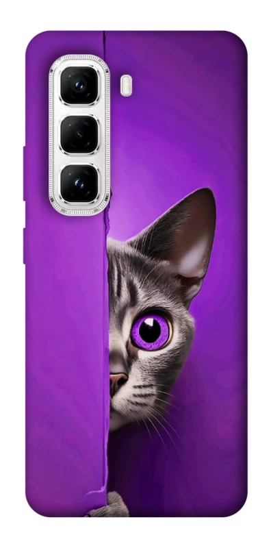 Чехол на Infinix Hot 50 Pro Кот-подглядыватель фото 1 из 1