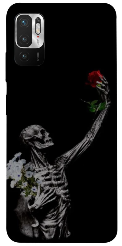 Чехол на Xiaomi Redmi Note 10 5G Skeleton vs Rose фото 1 из 1