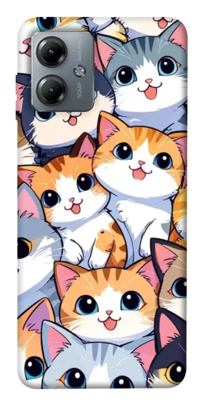 Чохол на Motorola Moto G14 Cute Cat v2 фото 1 з 1