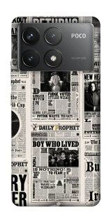 Чехол на Xiaomi Poco F6 Pro Harry Potter newspaper фото 1 из 1