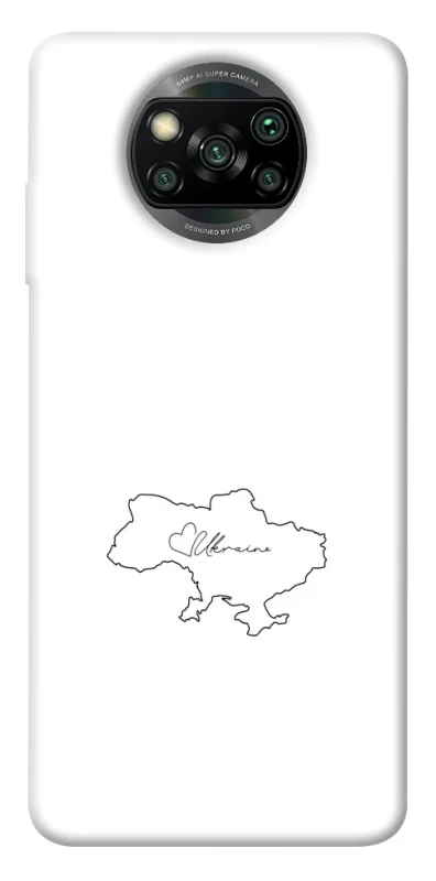 Чохол на Xiaomi Poco X3 NFC / Poco X3 Pro Ukraine map фото 1 з 1