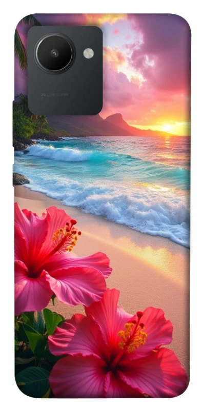 Чехол на Realme C30 Flowers v21 фото 1 из 1