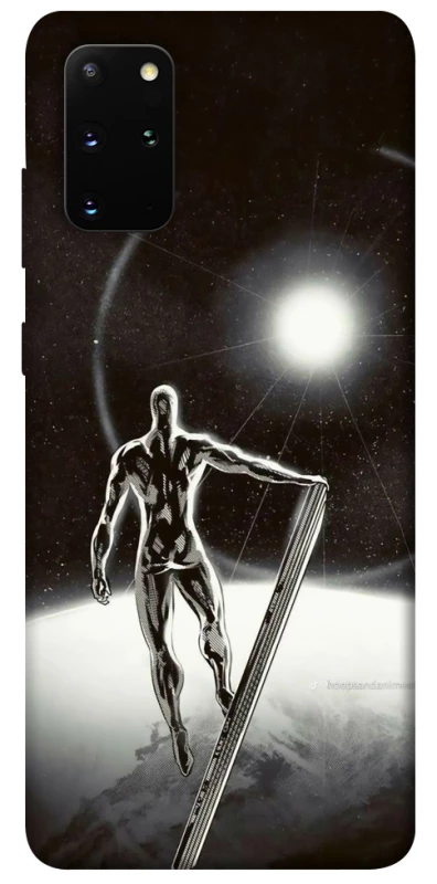 Чехол на Samsung Galaxy S20+ Серебряный сёрфер фото 1 из 1