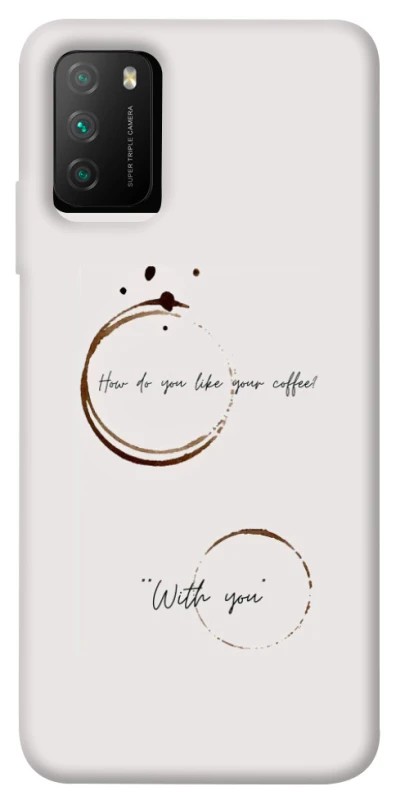 Чехол на Xiaomi Poco M3 Coffee with you фото 1 из 1