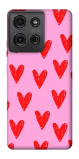Чехол на Motorola Moto G75 Red hearts 2 фото 1 из 1
