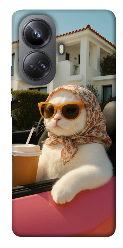 Чехол на Realme 10 Pro+ Stylish Cat Cruise фото 1 из 1