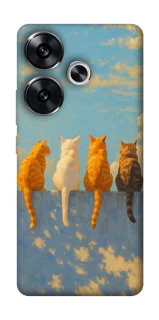 Чехол на Xiaomi Poco F6 cats on wall фото 1 Чехол на Xiaomi Poco F6 cats on wall фото 1 из 1