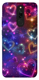 Чохол на Xiaomi Redmi 8 Drawn hearts фото 1 з 1