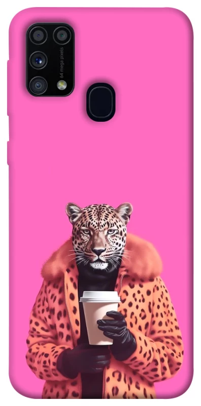 Чохол на Samsung Galaxy M31 Леопард з кавою фото 1 з 1