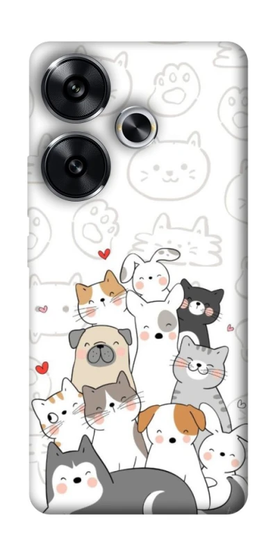 Чохол на Xiaomi Poco F6 Funny Pets фото 1 з 1