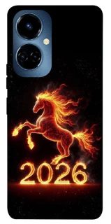Чехол на TECNO Camon 19 Red Fire Horse ver.1 фото 1 из 1