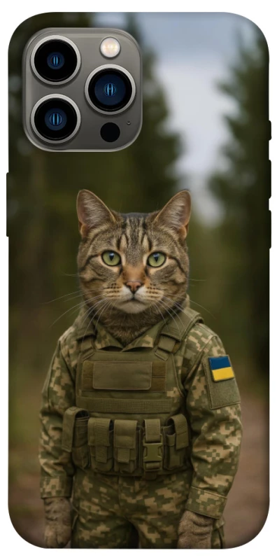 Чехол на Apple iPhone 12 Pro Max (6.7") Кот защитник фото 1 из 1