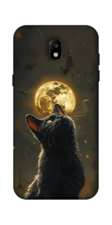 Чохол на Samsung Galaxy J5 (2017) Кіт під місяцем v2 фото 1 з 1