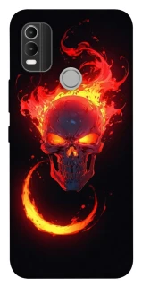 Чохол на Nokia C21 Plus Blood Skull фото 1 з 1