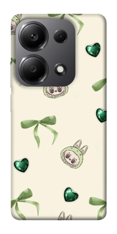 Чохол на Xiaomi Redmi Note 13 Pro 5G Labubu Green Heart фото 1 з 1