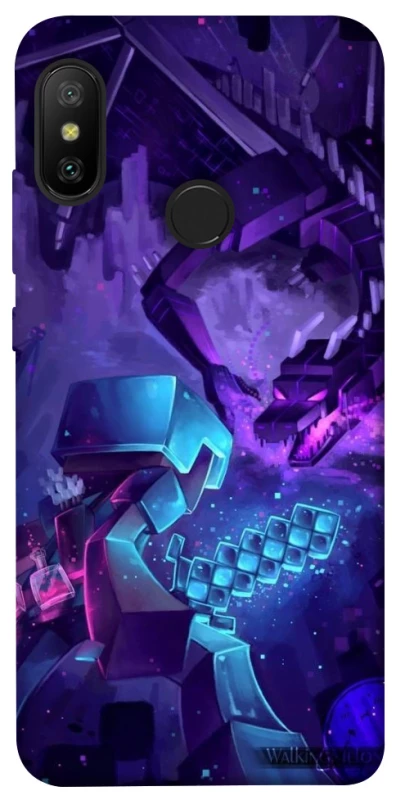 Чохол на Xiaomi Mi A2 Lite / Xiaomi Redmi 6 Pro Minecraft dragon фото 1 з 1