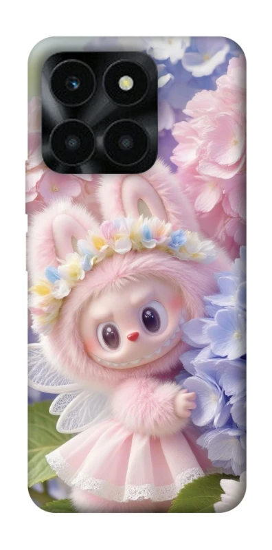 Чохол на Huawei Honor X6a Labubu & Flowers ver.1 фото 1 з 1