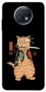 Чехол на Xiaomi Redmi Note 9 5G / Note 9T Кот-самурай фото 1 из 1