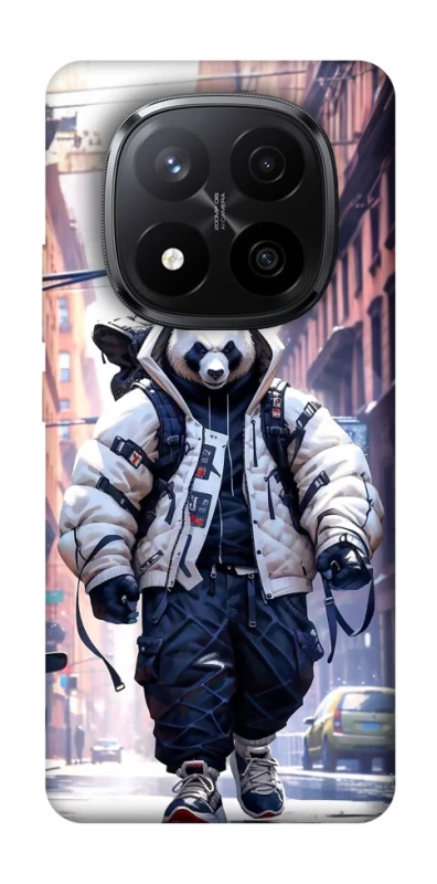 Чехол на Xiaomi Redmi Note 14 Pro+ 5G Панда курьер фото 1 из 1