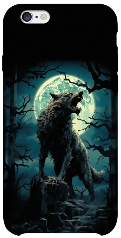 Чохол на Apple iPhone 6/6s (4.7") Вовк під місяцем фото 1 з 1