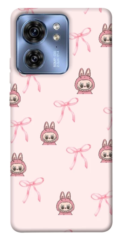 Чохол на Motorola Edge 40 Pink bows and Labubus фото 1 з 1