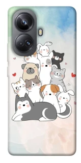Чохол на Realme 10 Pro+ Funny Pets ver.2 фото 1 з 1