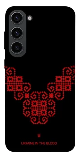 Чехол на Samsung Galaxy S23 Черно-красная вышиванка фото 1 из 1