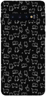 Чохол на Samsung Galaxy S10 Black Cats фото 1 Чохол на Samsung Galaxy S10 Black Cats фото 1 з 1