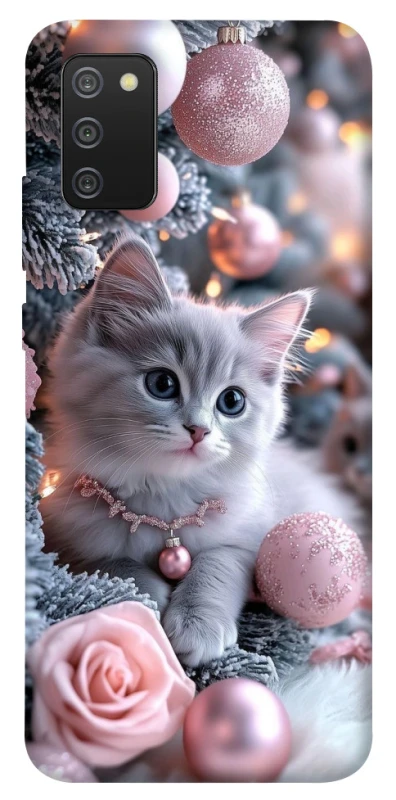Чохол на Samsung Galaxy A02s Christmas Kitty фото 1 з 1