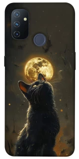 Чехол на OnePlus Nord N100 Кот под луной v2 фото 1 из 1