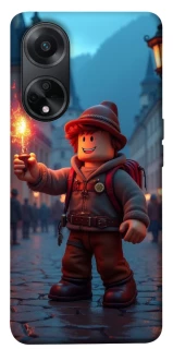 Чехол на Oppo A98 Roblox Fire Logo Blue Flames фото 1 из 1